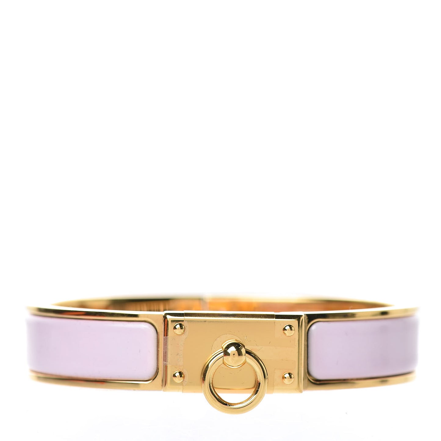 Enamel Clic Anneau Bracelet PM Rose Dragee