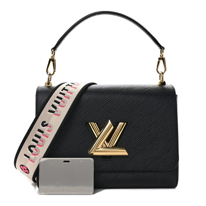Louis Vuitton Epi Twist Top Handle Shoulder Bag MM Black 1 of 8
