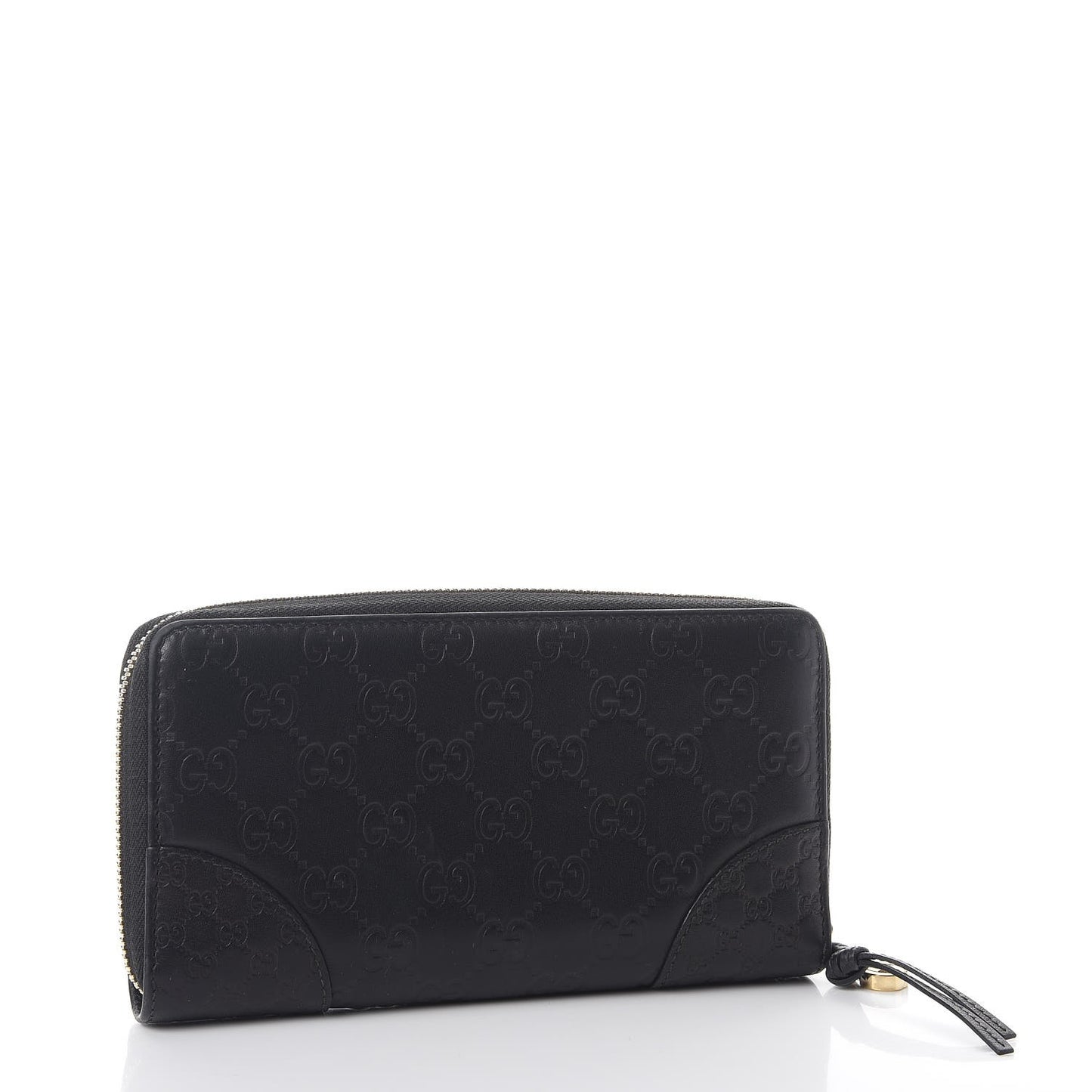Guccissima Signature Microguccissima Bree Zip Around Wallet Black