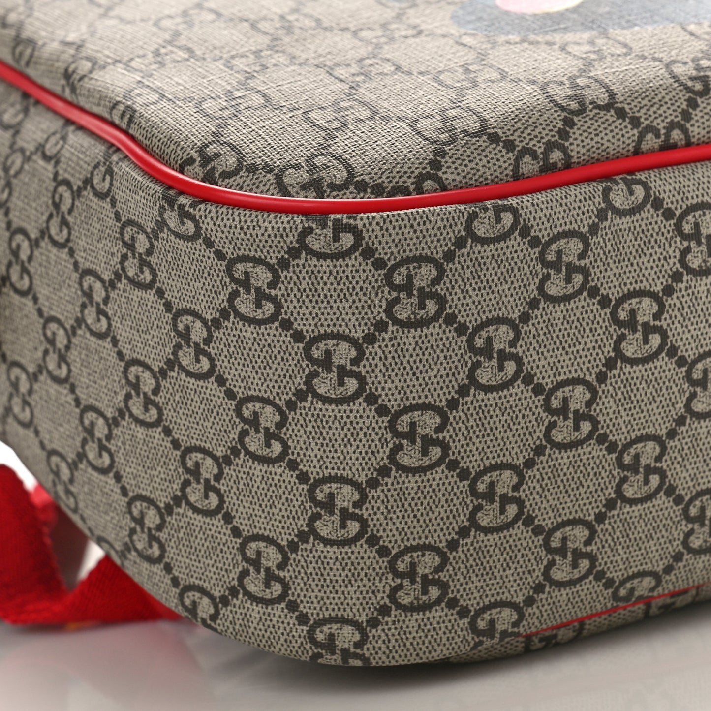 GG Supreme Monogram Cat Print Childrens Backpack Multicolor