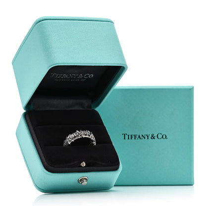 Tiffany Platinum Diamond Schlumberger Sixteen Stone Ring 52 6 52/6 6 of 6