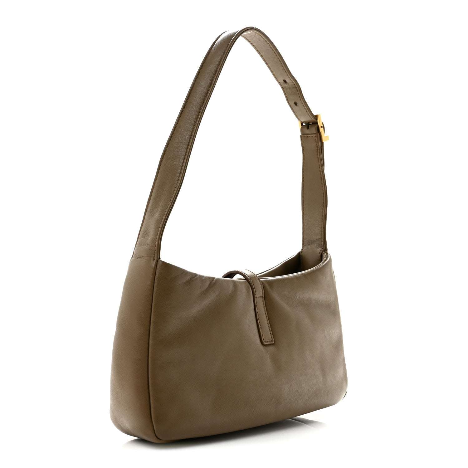 Saint Laurent Padded Lambskin Le 5 A 7 Hobo Dark Peanut 3 of 10