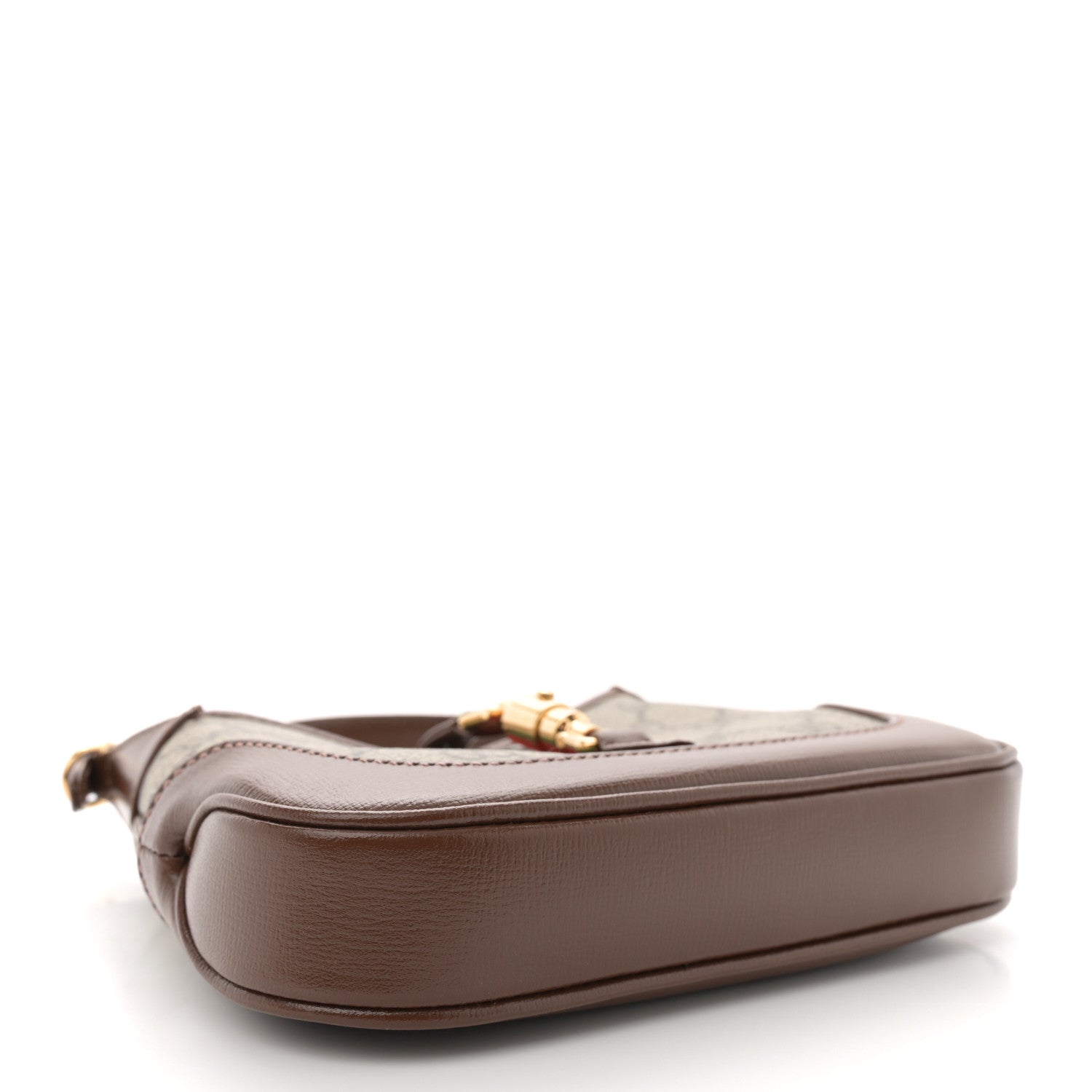 Gucci GG Supreme Monogram Azalea Calfskin Web Mini Jackie 1961 Hobo Beige Ebony Brown Sugar 4 of 11