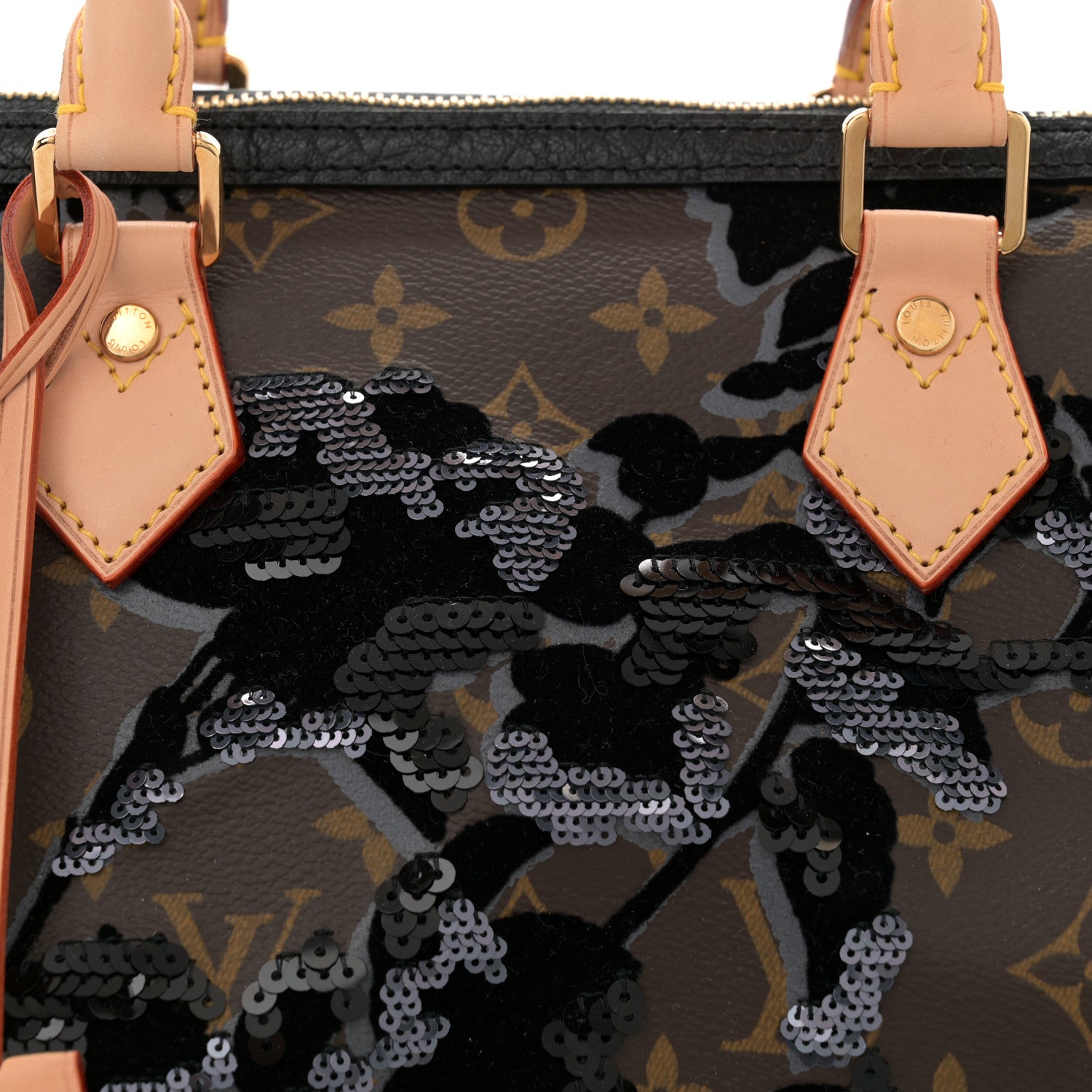 Louis Vuitton Monogram Fleur De Jais Sequins Speedy 30 8 of 10