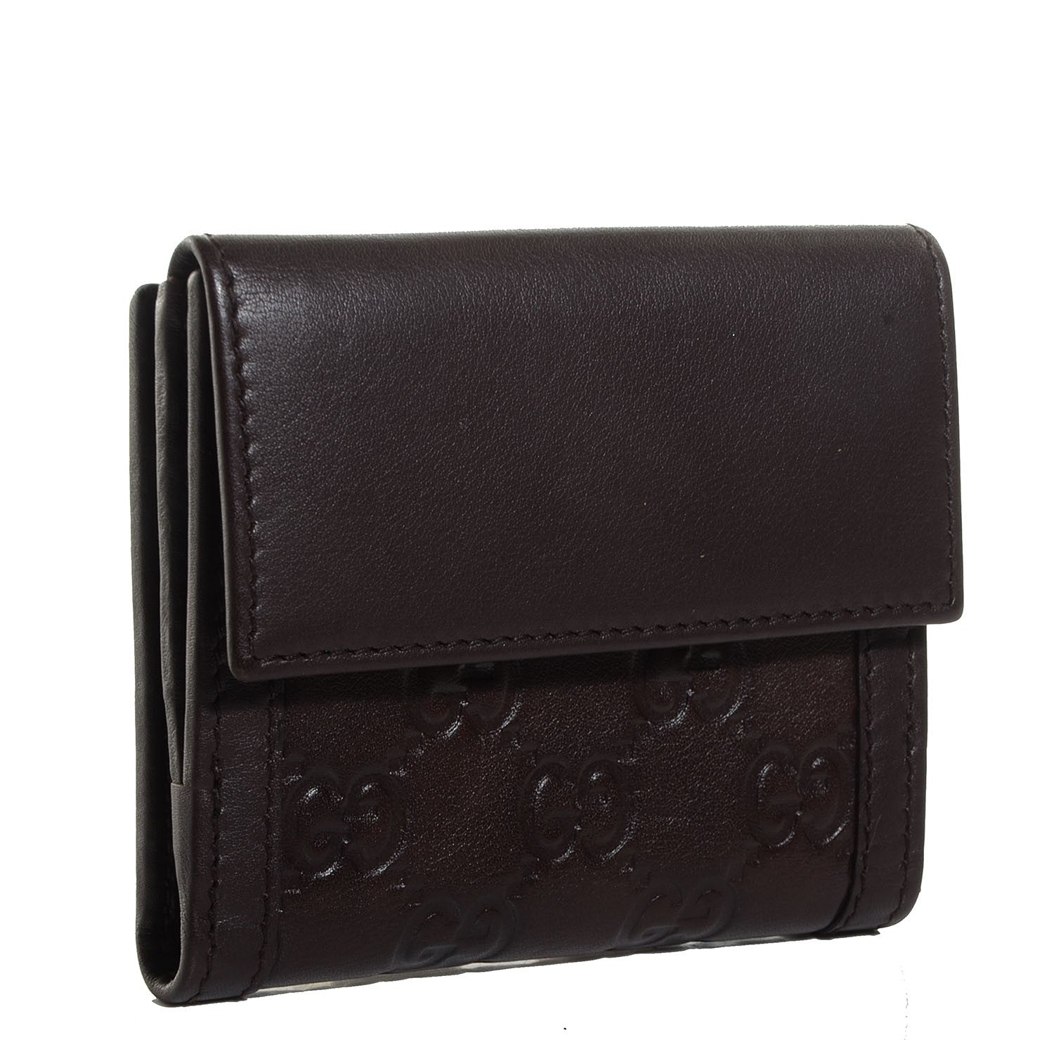 Gucci Guccissima Interlocking Icon French Wallet Dark Brown 3 of 8