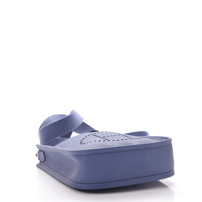Hermes Taurillon Clemence Evelyne TPM Bleu Brighton 4 of 8