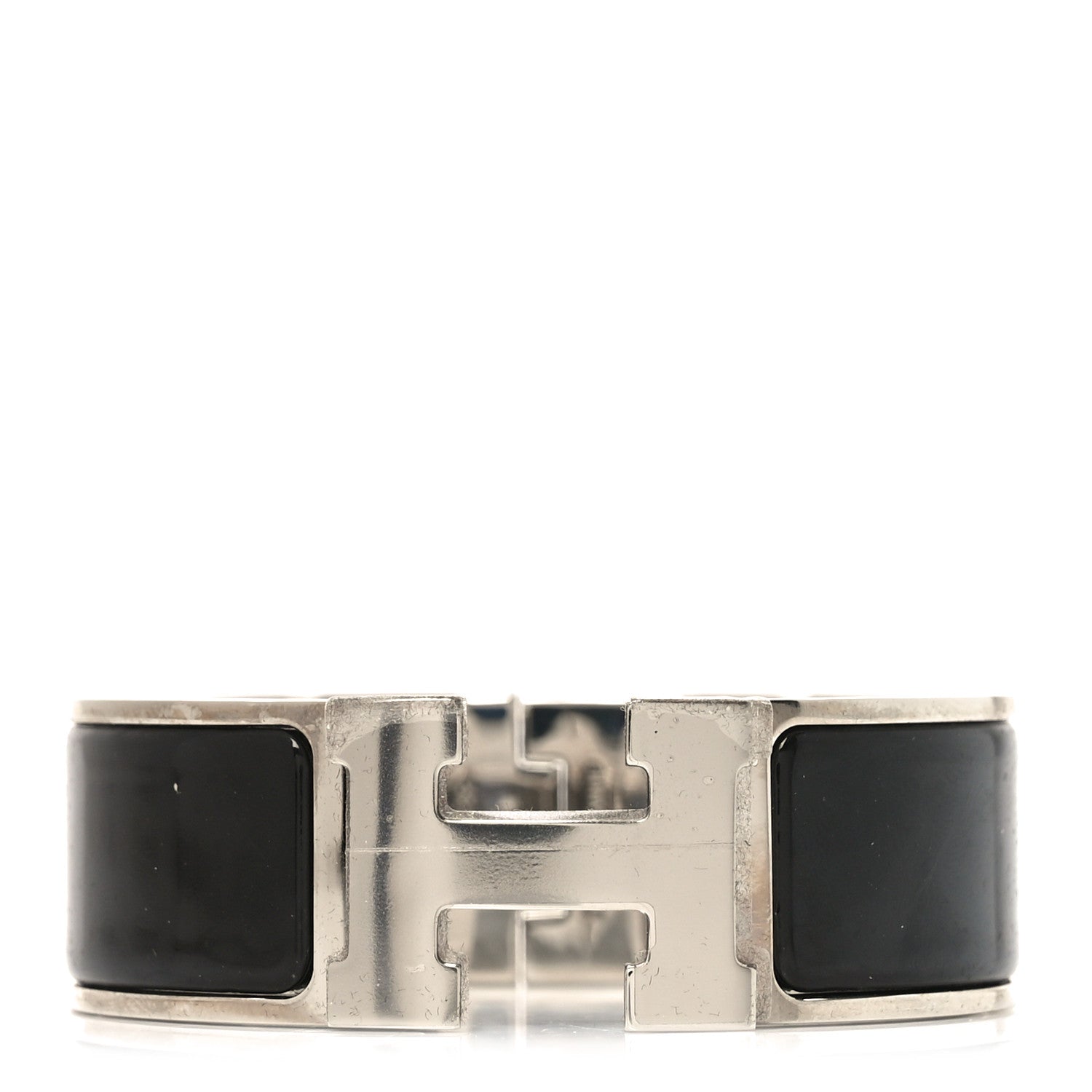 Hermes Enamel Wide Clic Clac H Bracelet PM Black 1 of 10