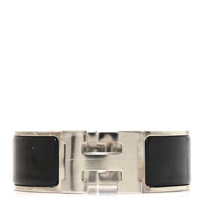 Hermes Enamel Wide Clic Clac H Bracelet PM Black 1 of 10