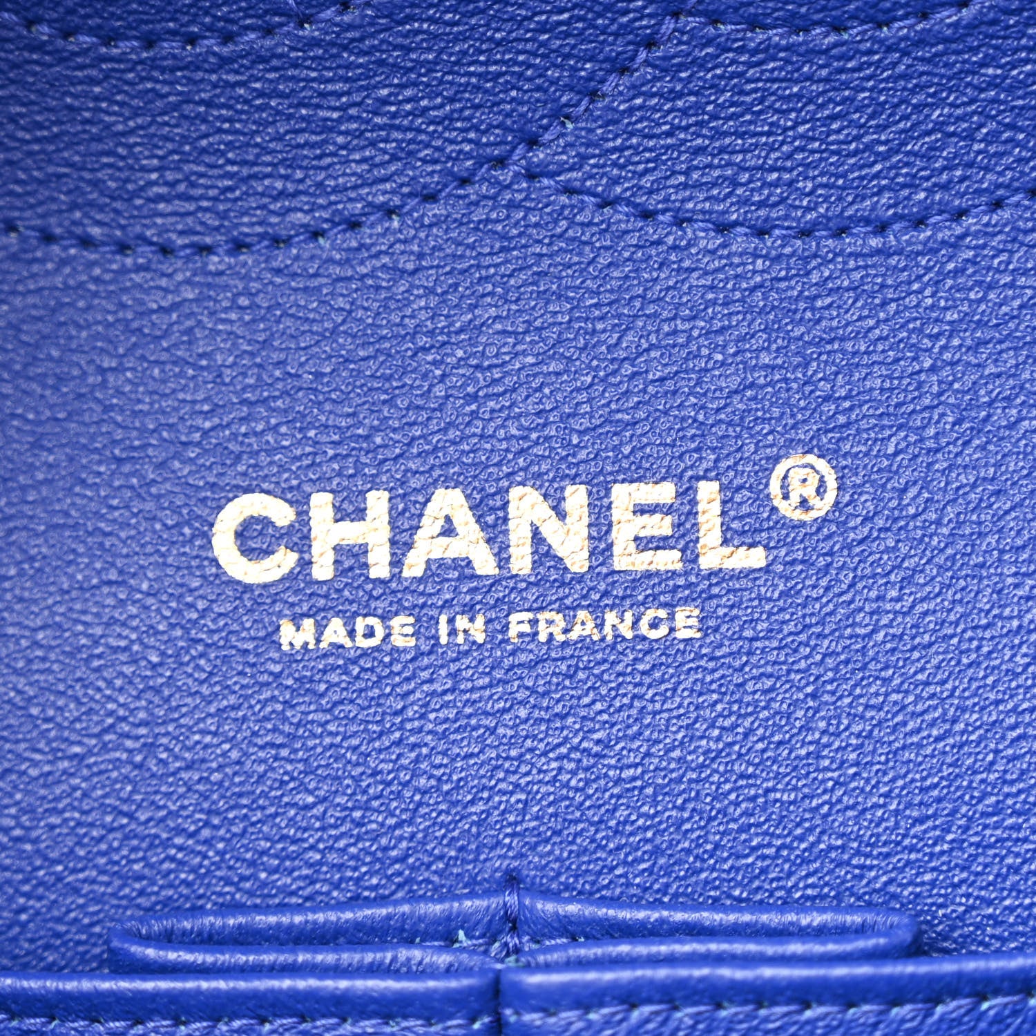 Chanel Lambskin Quilted Jumbo Double Flap Dark Blue 6 of 11