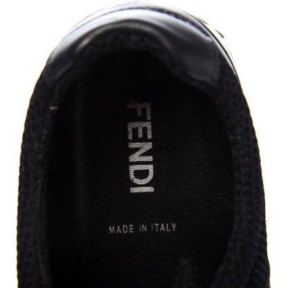 Fendi Calfskin Mesh FF Sneakers 38.5 Black 7 of 7