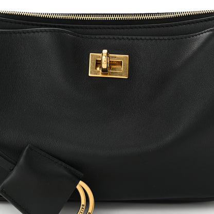 Balenciaga Natural Smooth Calfskin Rodeo Sling Pochette Black 7 of 10