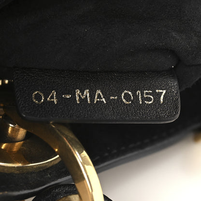 Christian Dior Lambskin Studded Mini Supple Lady Dior Black 7 of 10