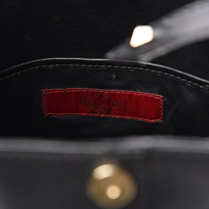 Valentino Garavani Vitello Rockstud Bucket Bag Black 6 of 12