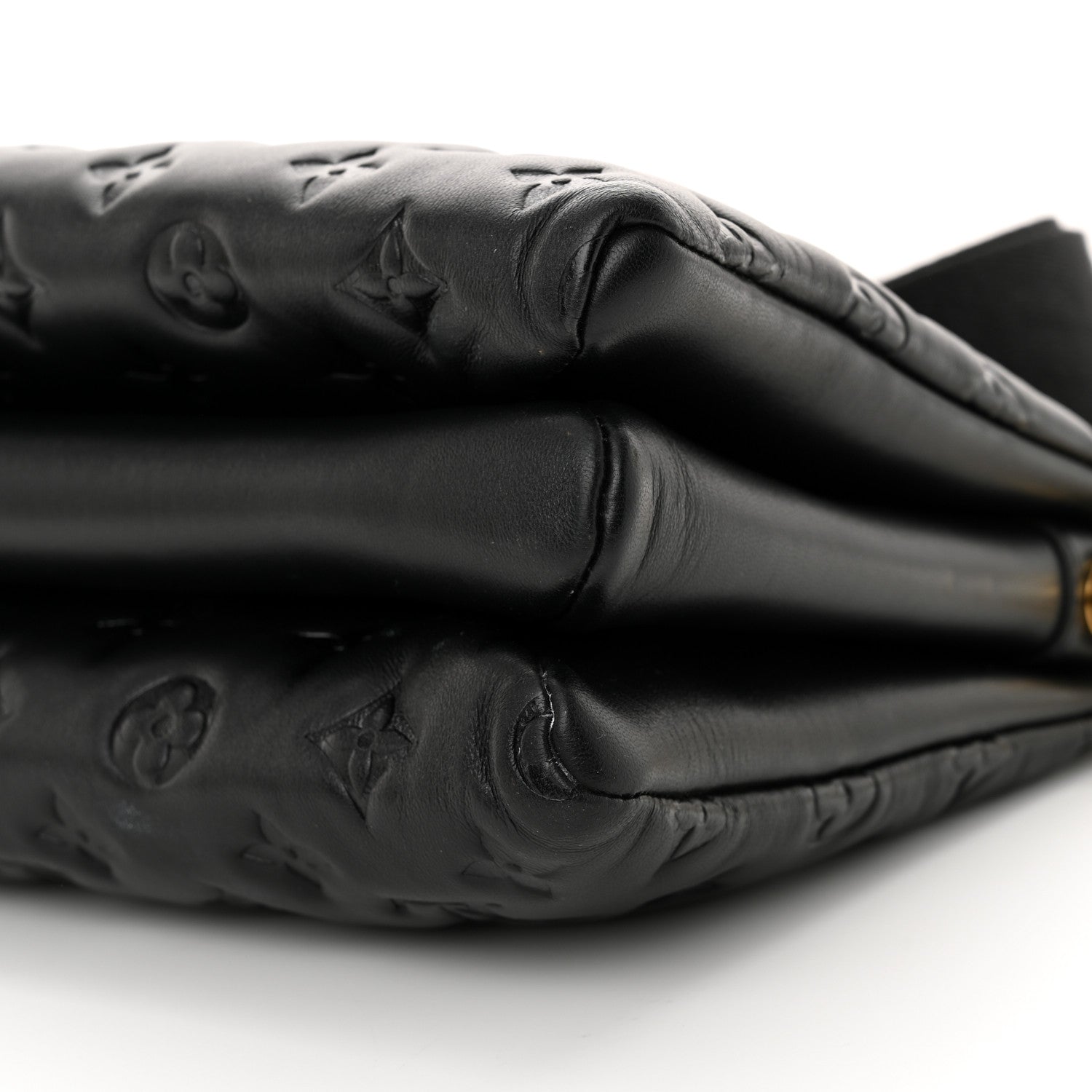 Louis Vuitton Lambskin Embossed Monogram Coussin PM Black 9 of 9