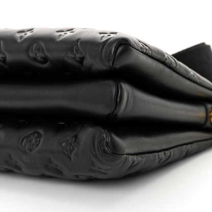 Louis Vuitton Lambskin Embossed Monogram Coussin PM Black 9 of 9
