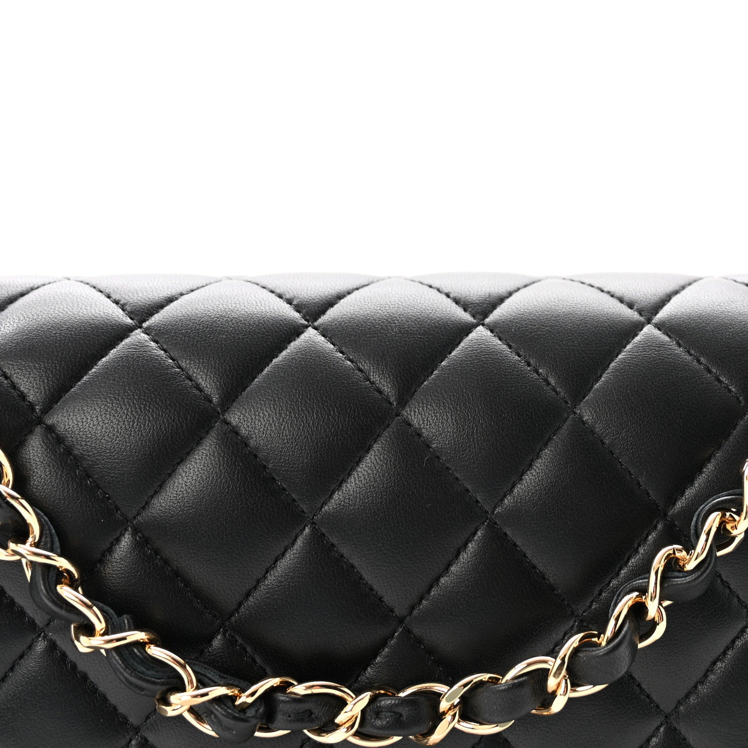 Chanel Lambskin Quilted Medium Double Flap Black 8 of 11