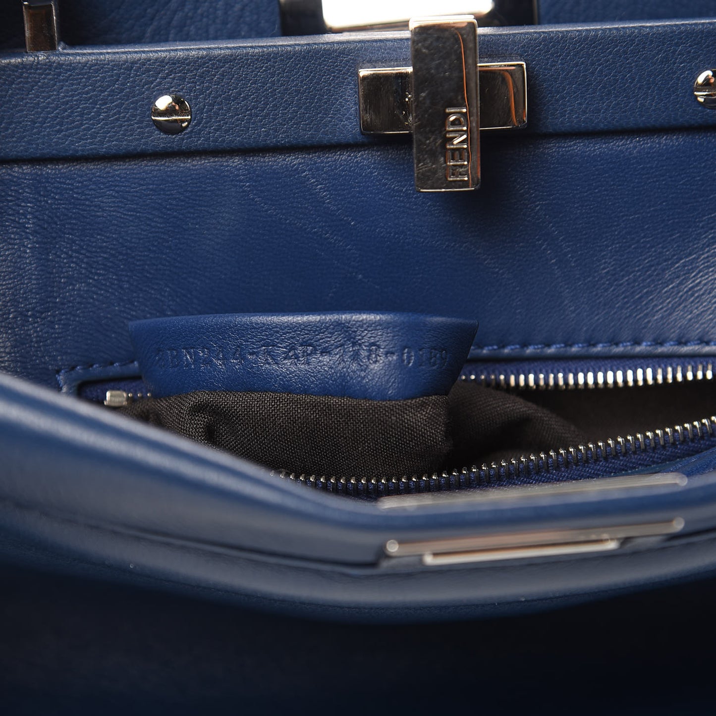 Nappa Mini Peekaboo Iconic Satchel True Blue