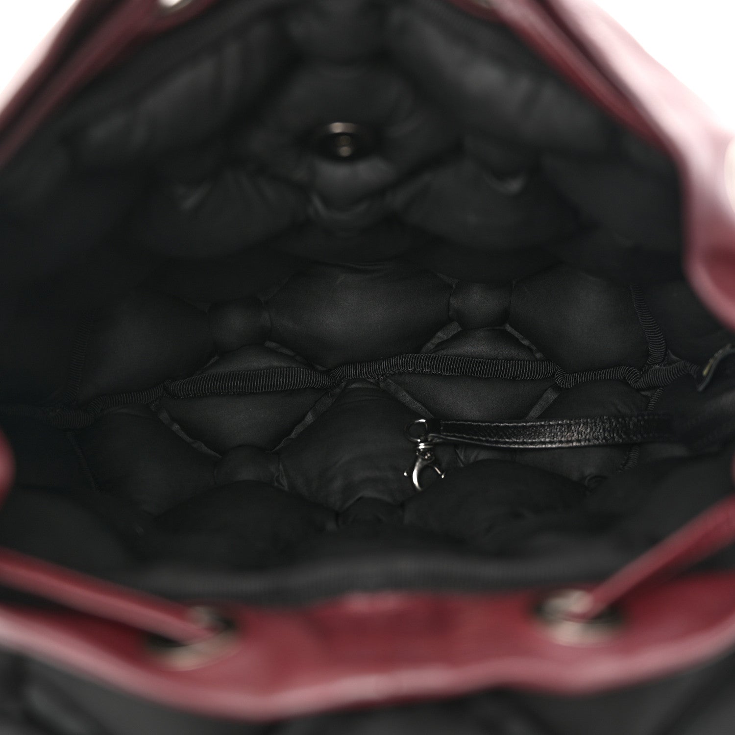 Chanel Calfskin Quilted Chesterfield Backpack Burgundy 5 of 10