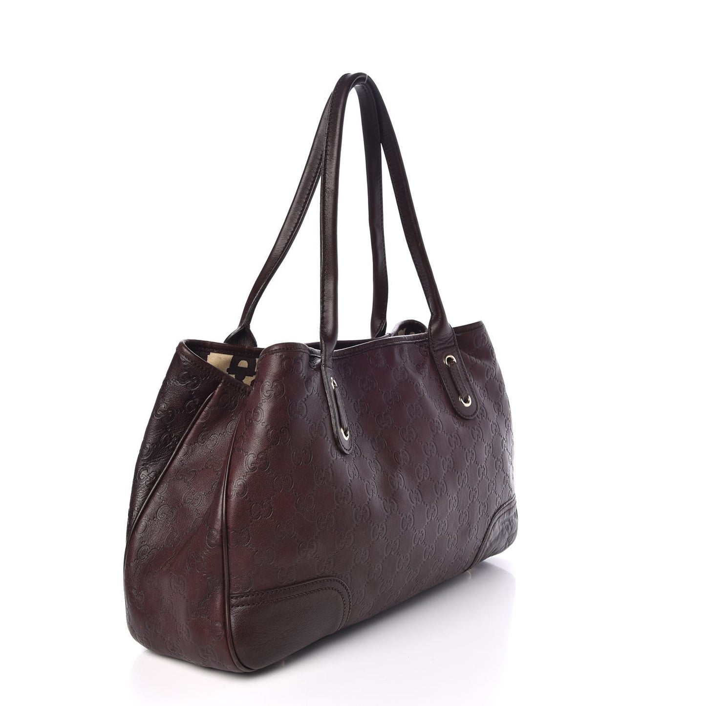 Guccissima Medium Princy Tote Dark Brown