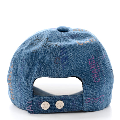 Chanel Denim Mood Cap Hat Blue 6 of 8