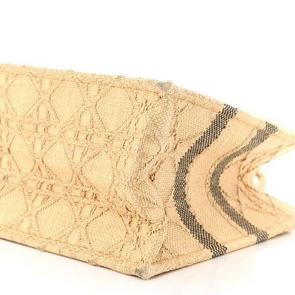 Christian Dior Raffia Cannage Medium Book Tote Natural 10 of 11
