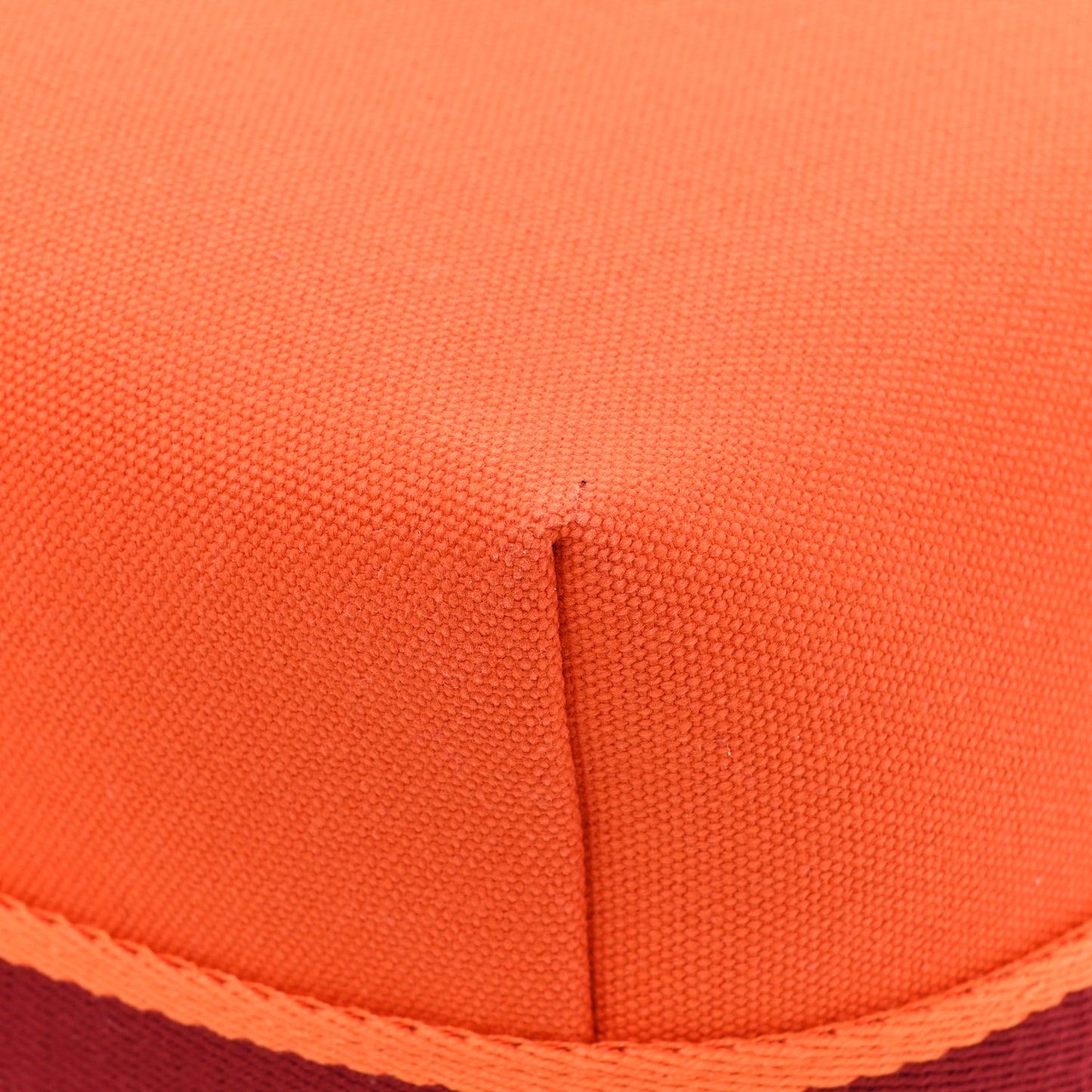 Canvas Large Bride-A-Brac Pouch Orange Feu Burgundy