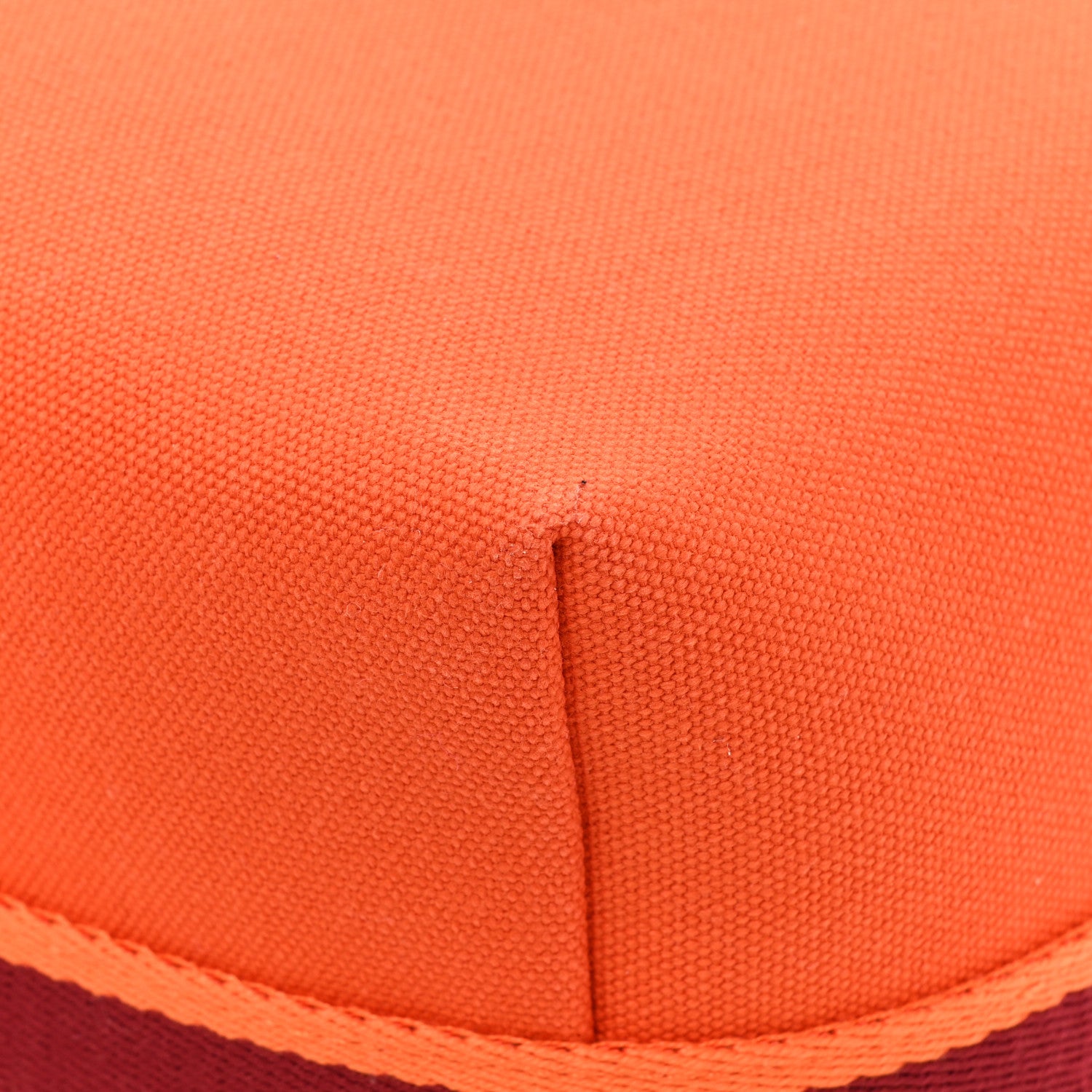 Hermes Canvas Large Bride-A-Brac Pouch Orange Feu Burgundy 12 of 13