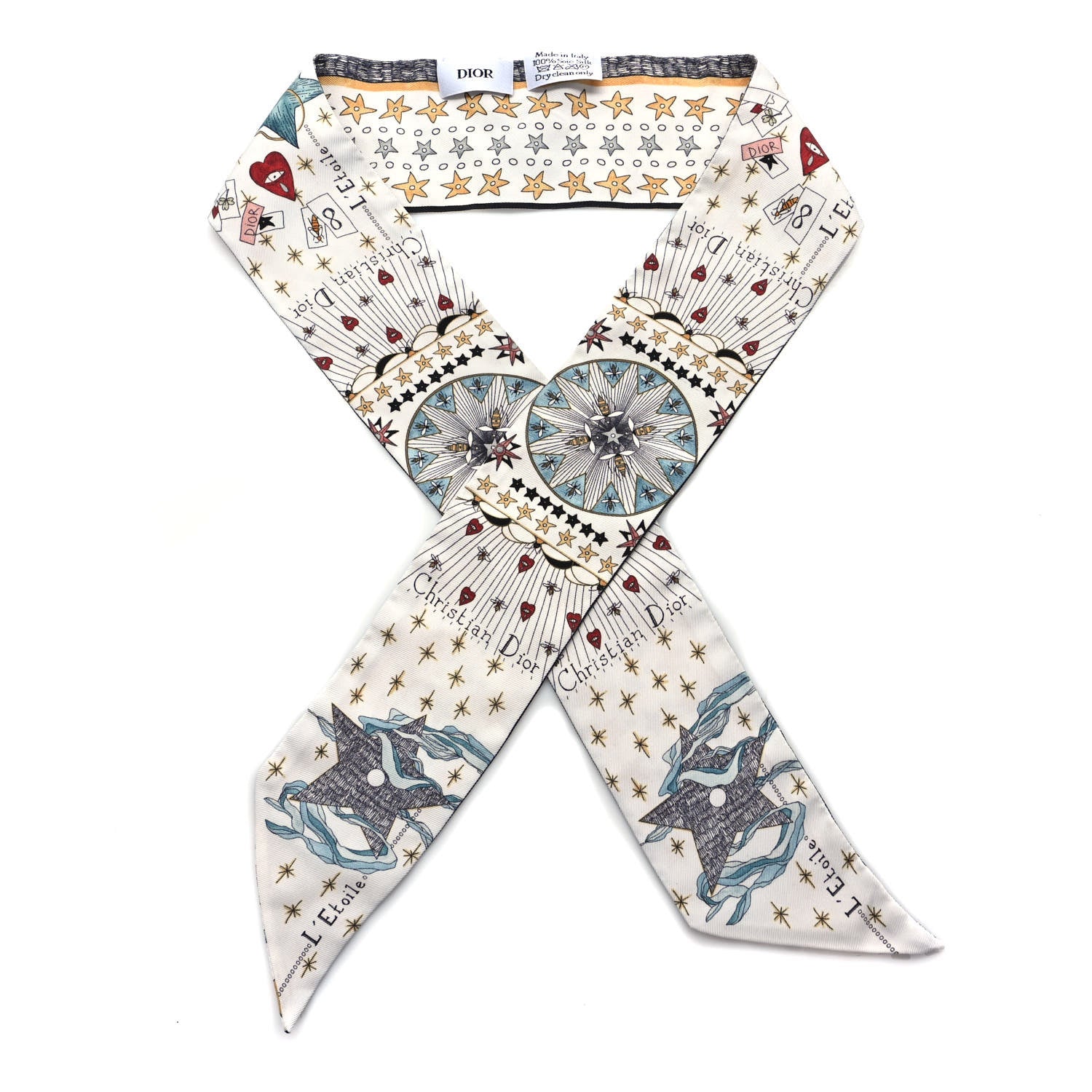 Christian Dior Silk L'Etoile Mitzah Scarf 1 of 4