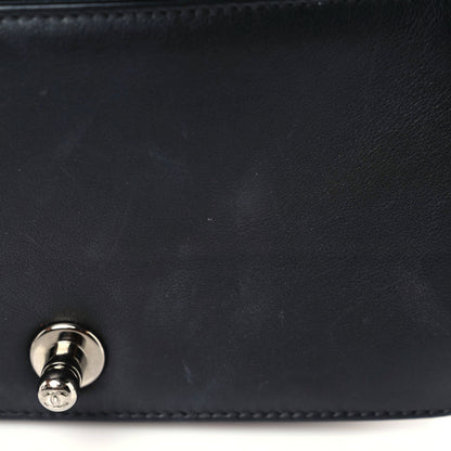 Chanel Calfskin Chain Chevron Small Boy Flap Black 17 of 18