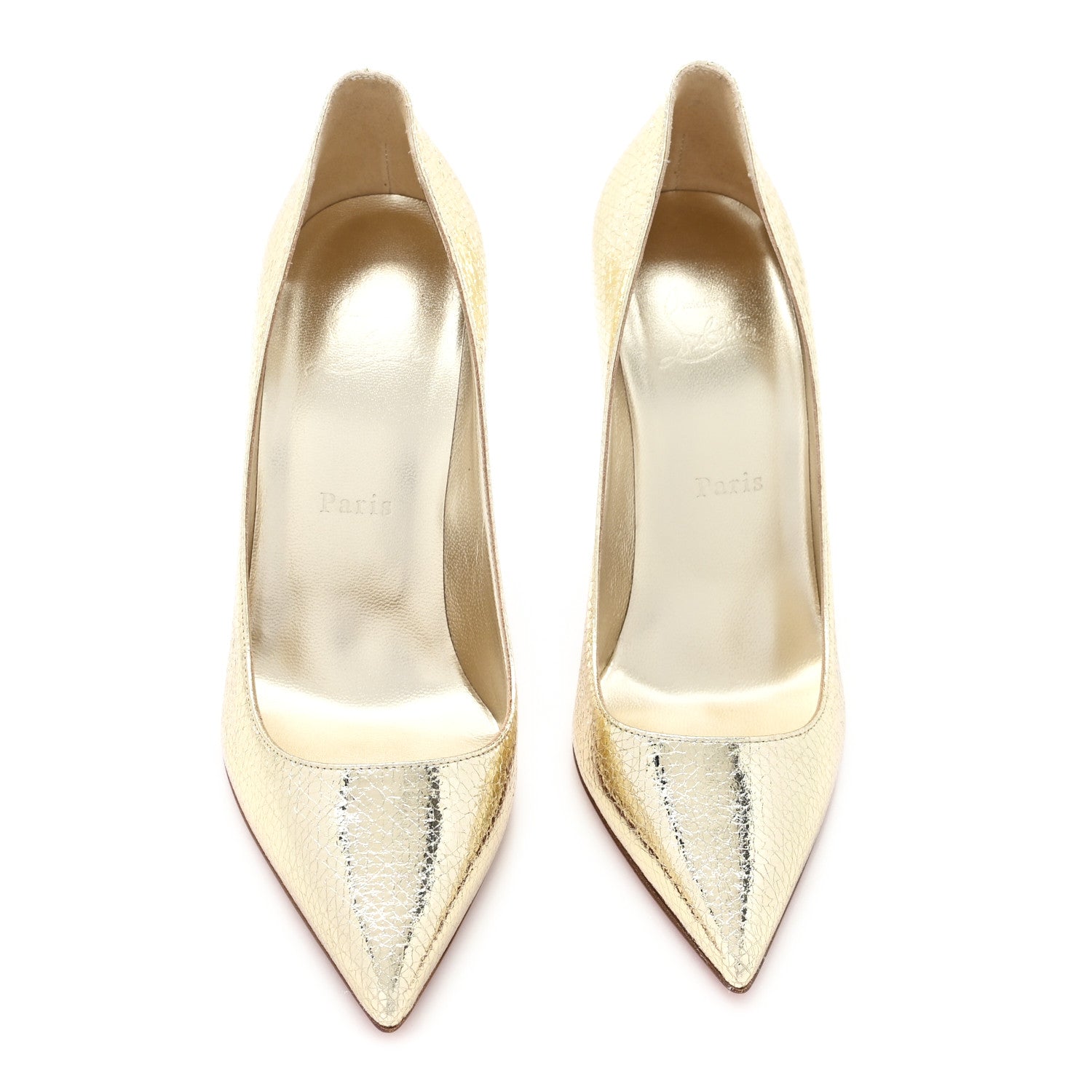 Christian Louboutin Specchio Star Kate 100 Pumps 39 Platine 3 of 9