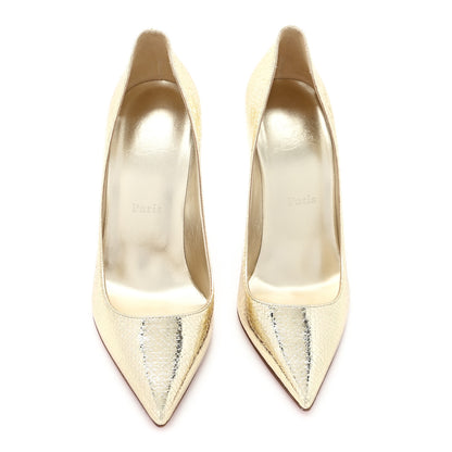 Christian Louboutin Specchio Star Kate 100 Pumps 39 Platine 3 of 9