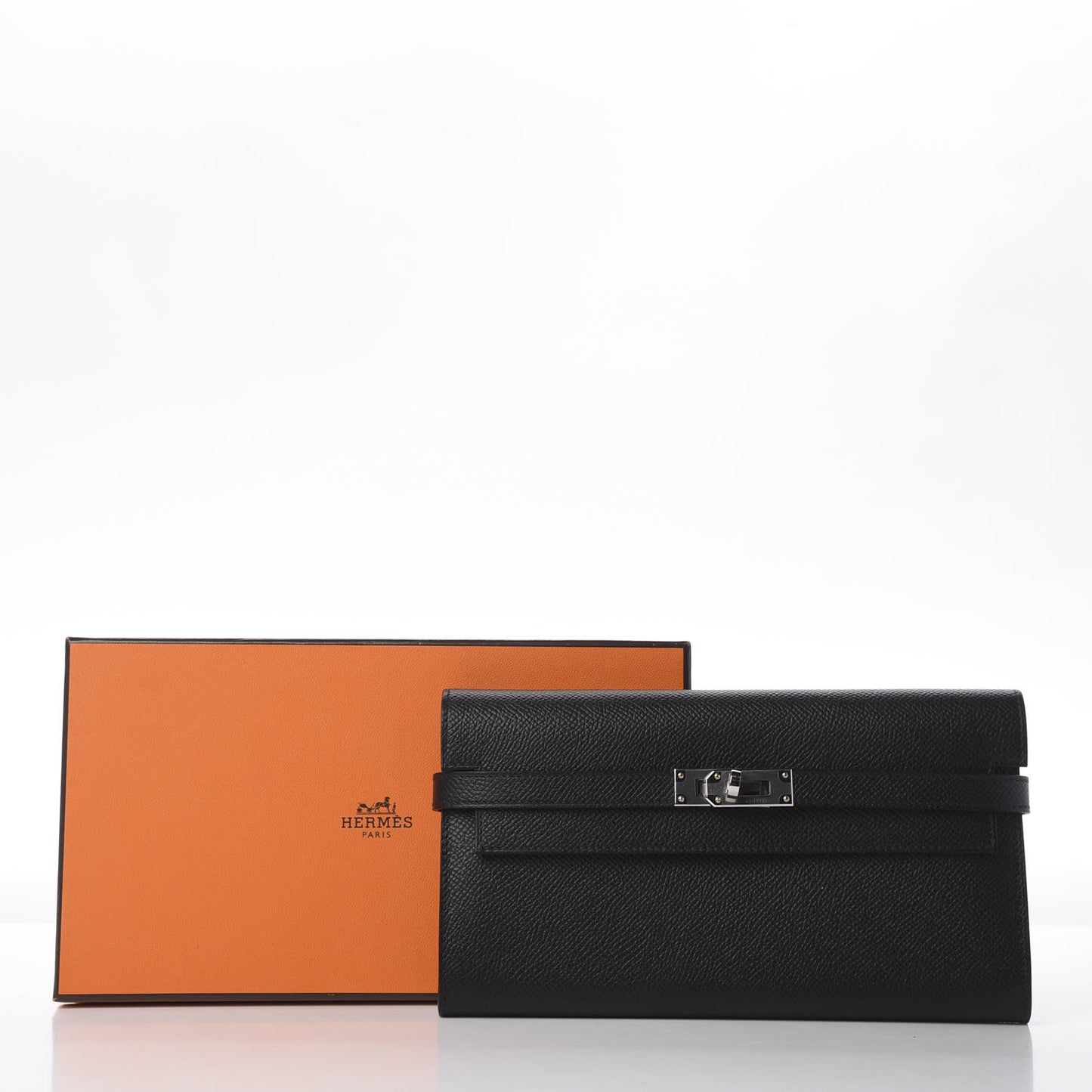Epsom Kelly Longue Wallet Black