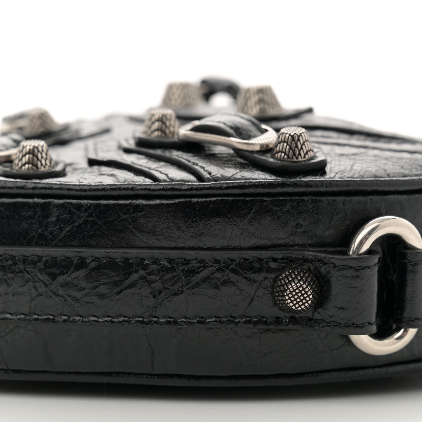 Agneau Arena Mini Le Cagole Heart Bag Black