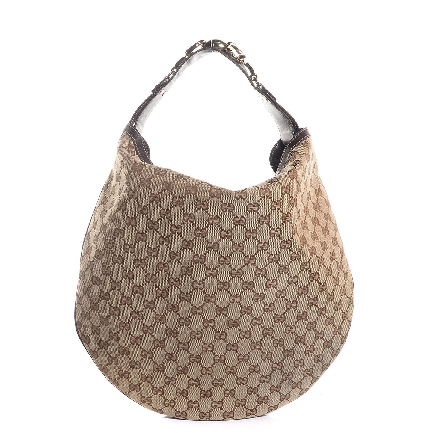 Monogram Large Wave Hobo Dark Brown