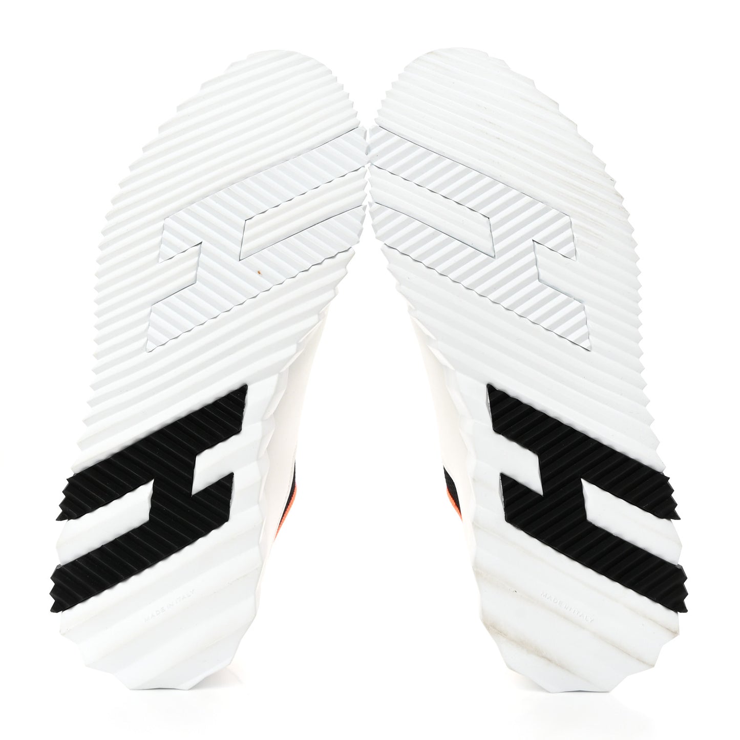 Knit Calfskin Mens Depart Sneakers 41 Black White