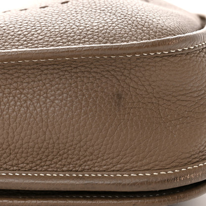 Hermes Taurillon Clemence Evelyne III PM Etoupe 11 of 12