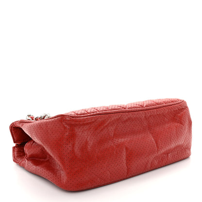 Chanel Calfskin Perforated 50's Satchel Red 4 of 11