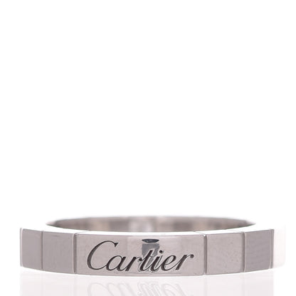 Cartier 18K White Gold Diamond Lanieres Ring 48 4.5 3 of 4