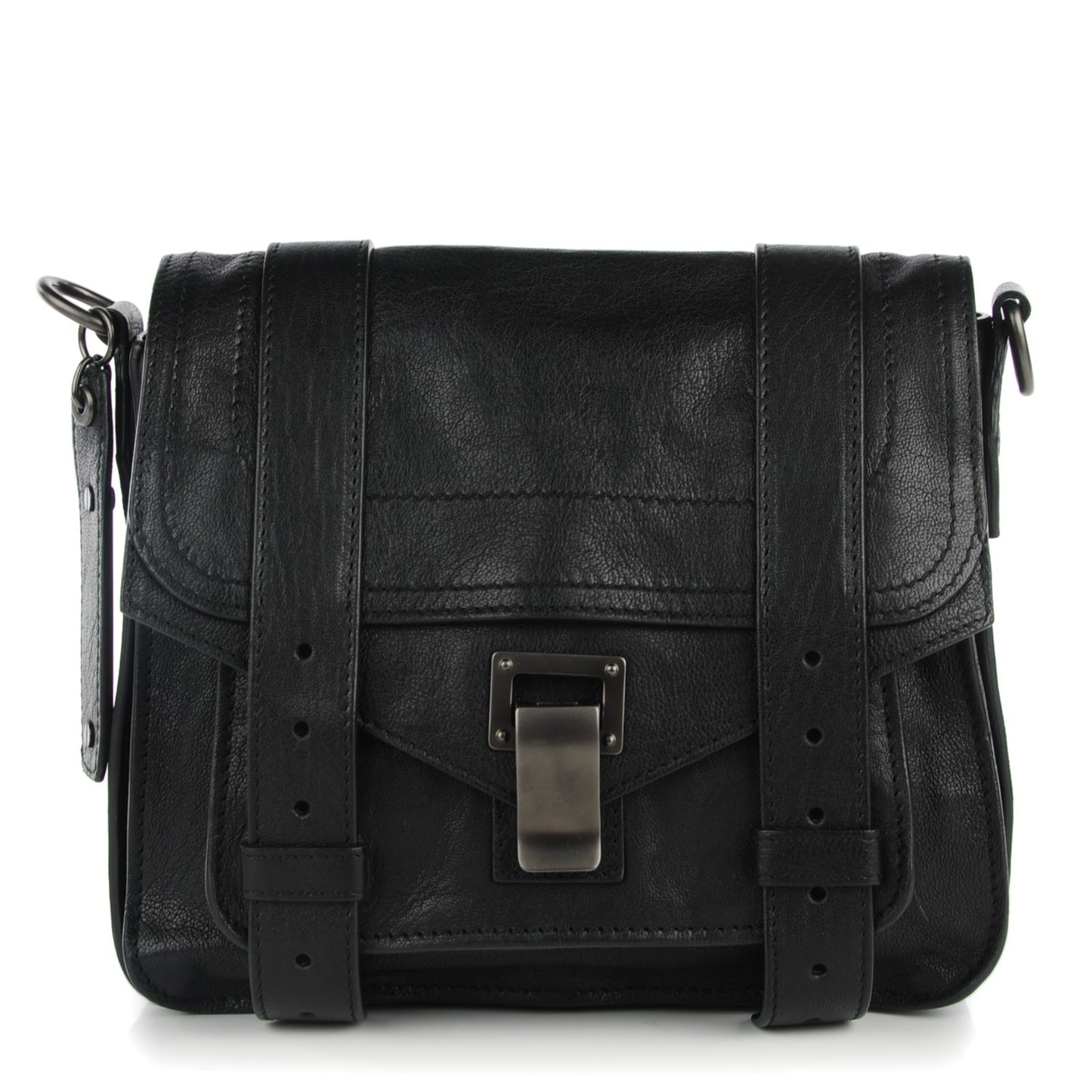 Lambskin PS1 Pouch Messenger Black