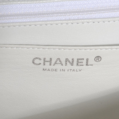 Chanel Caviar Maxi Single Flap White 6 of 8