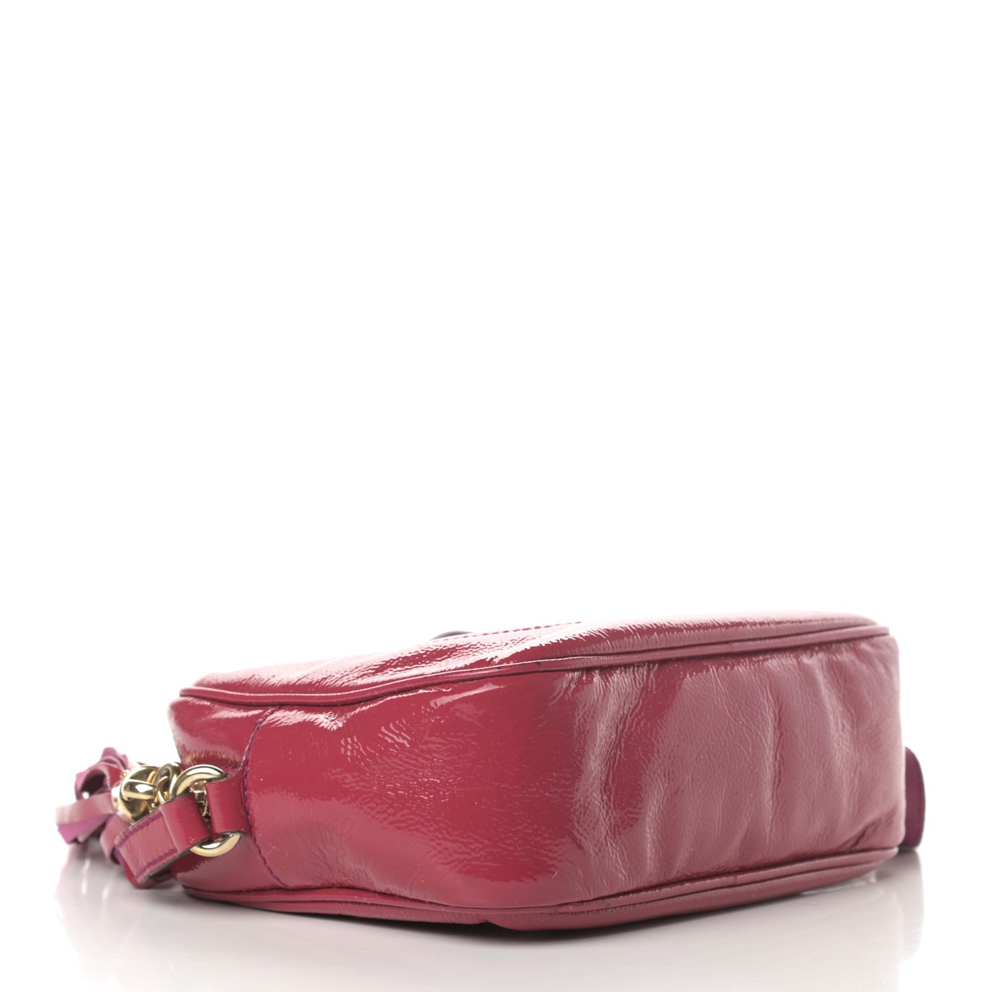 Soft Patent Small Soho Disco Bag Bright Bougainvillea