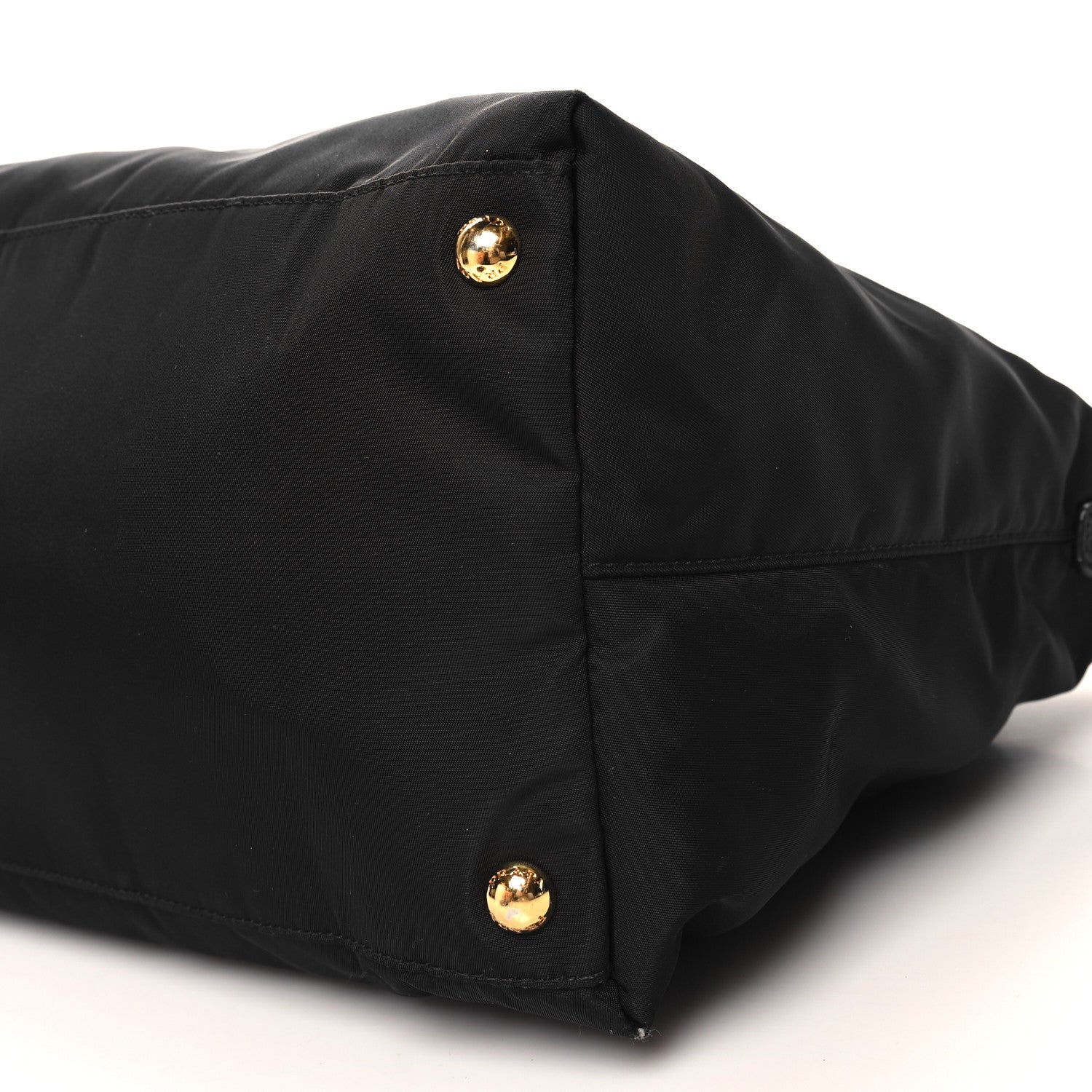 Prada Tessuto Nylon Saffiano Tote Black 9 of 10