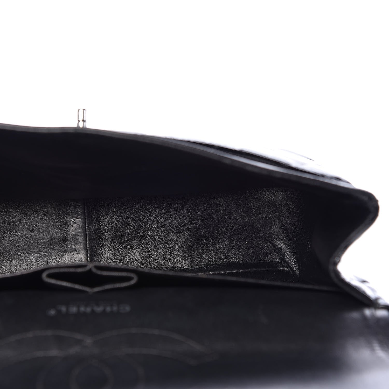 Chanel Patent Quilted Jumbo Double Flap Black 4 of 10
