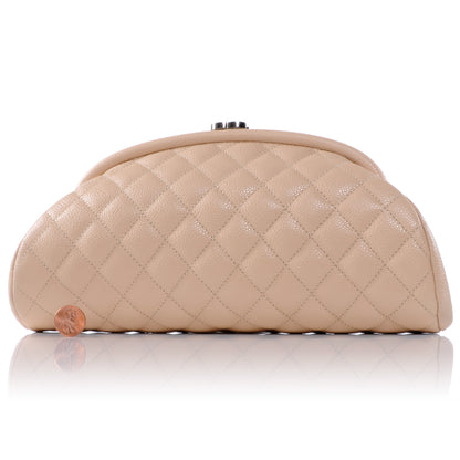 Chanel Caviar Quilted Timeless Clutch Beige Clair 2 of 9