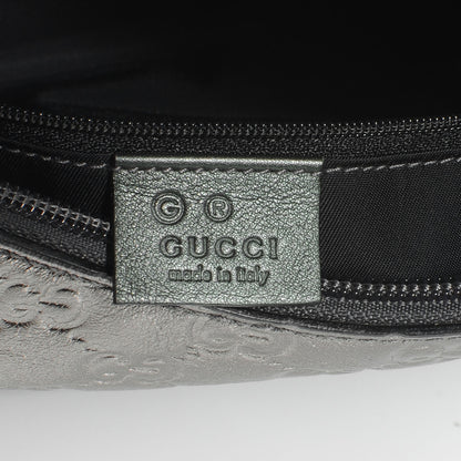 Gucci Guccissima Small Shoulder Bag Pewter 6 of 7