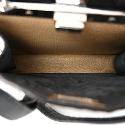 Fendi Cuoio Romano Selleria Chamois Small Peekaboo I SEE U Satchel Asfalto Camelia 6 of 10