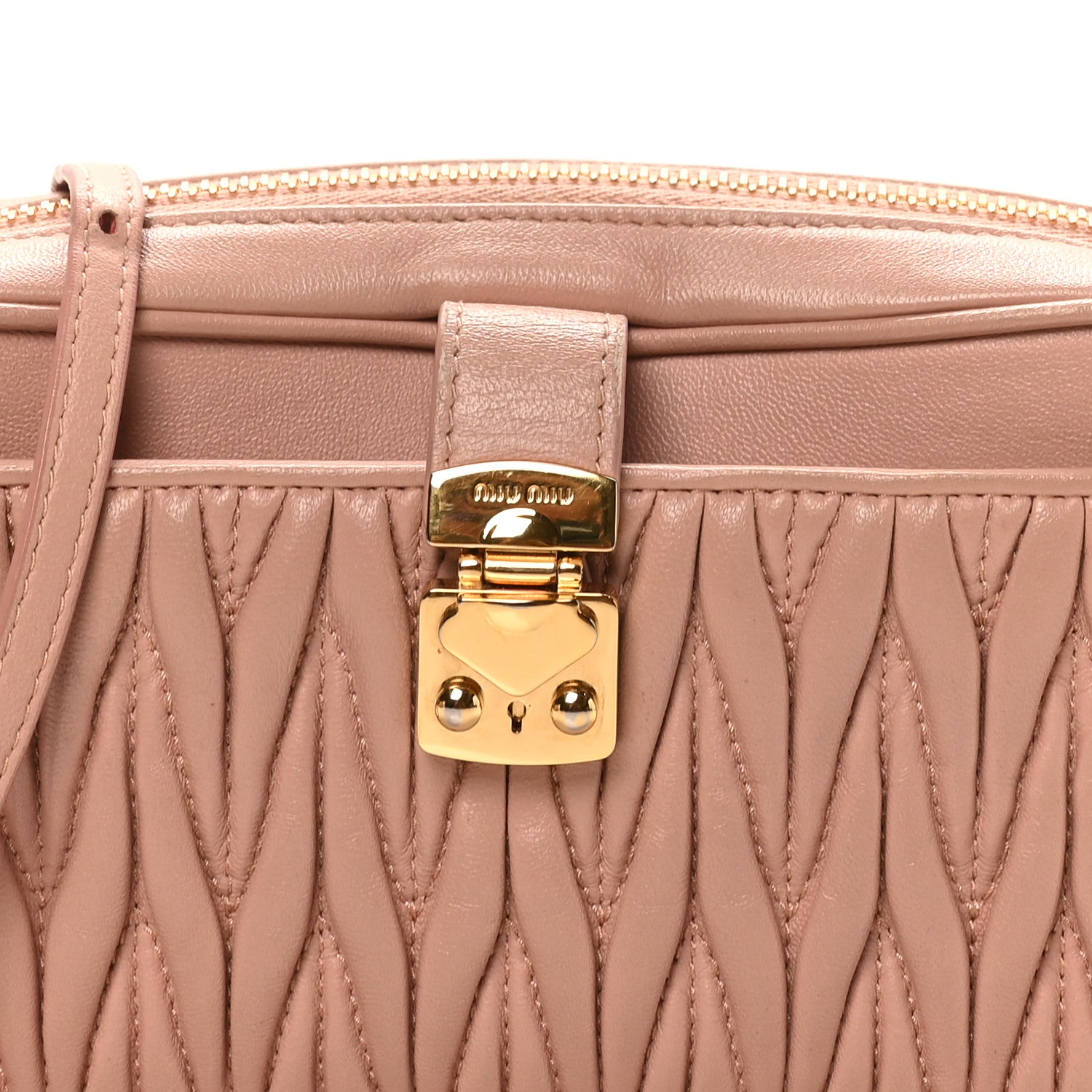 Miu Miu Nappa Matelasse Crossbody Bag Orchidea 7 of 9