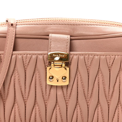 Miu Miu Nappa Matelasse Crossbody Bag Orchidea 7 of 9