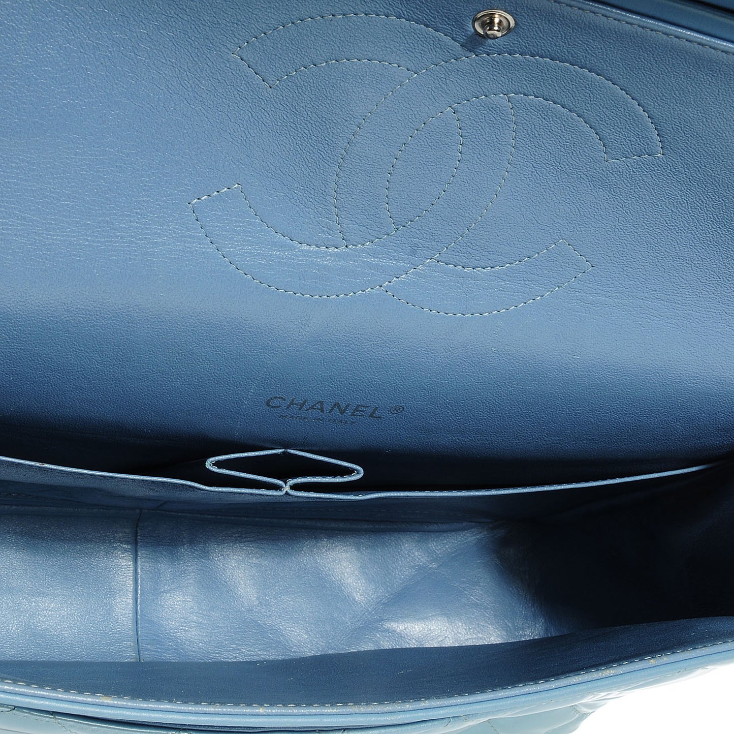 Patent Maxi Double Flap Light Blue