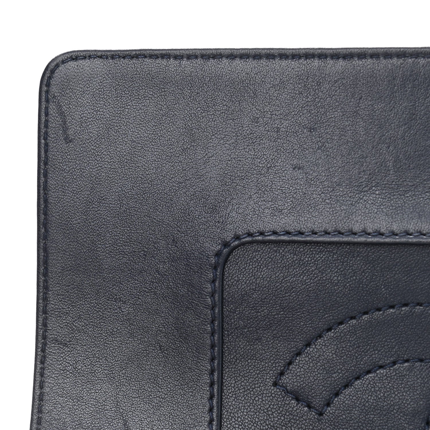 Chanel Sheepskin Quilted Medium Vintage Mademoiselle Flap Dark Navy 12 of 13